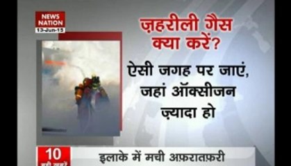 Precautions during a gas leak
