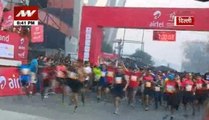 Celebrities participate in Delhi Half Marathon