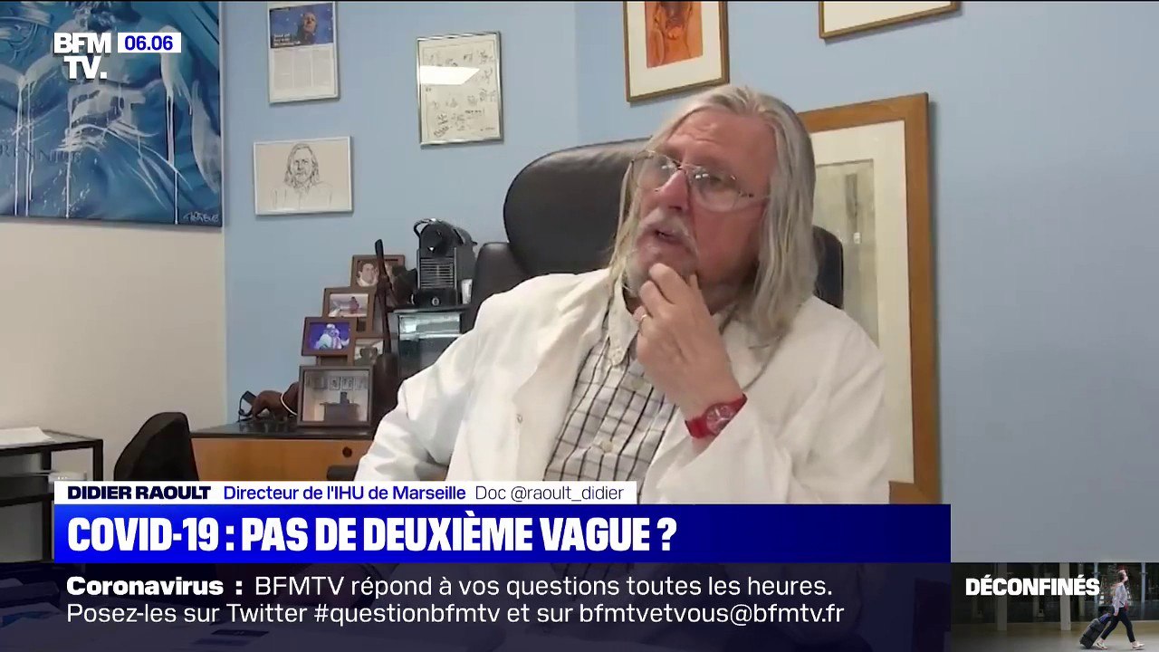 Coronavirus: pour le Pr Didier Raoult, "l'épidémie est en train de se terminer"