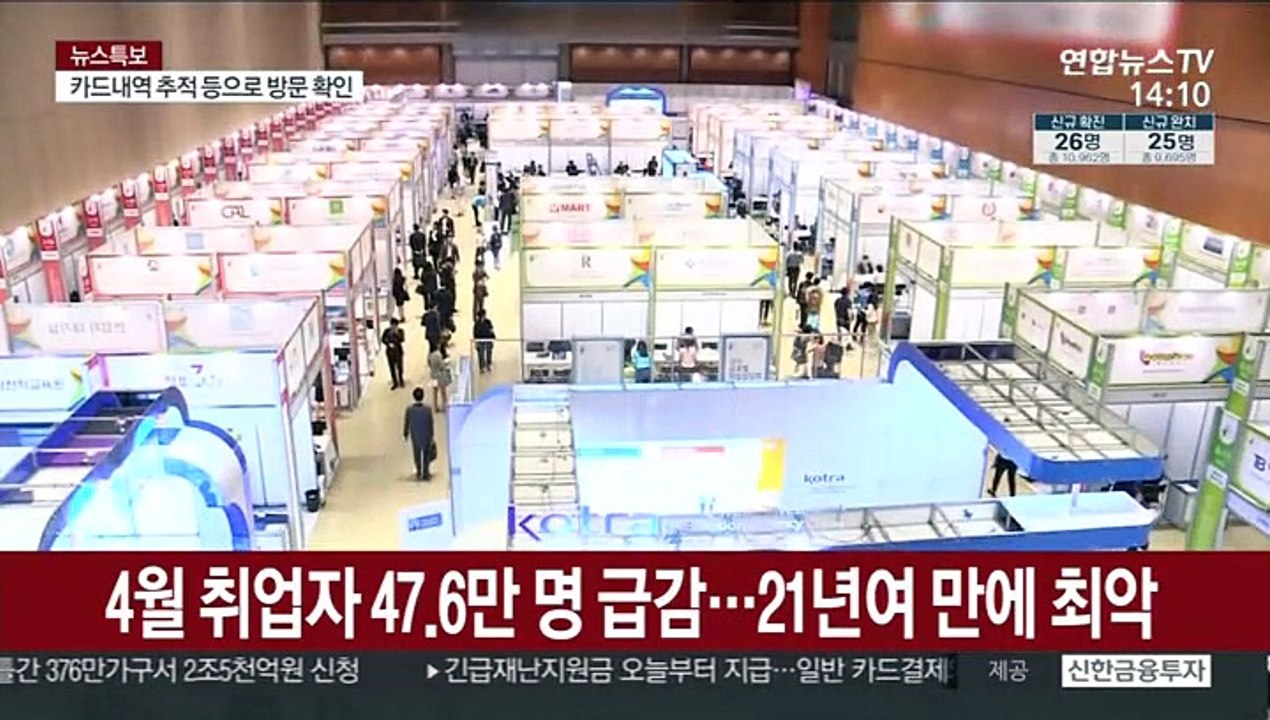 4월 취업자 47.6만 명 급감…21년여 만에 최악