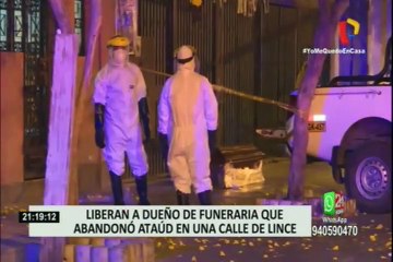 Lince: dueño de funeraria fue liberado tras abandonar feretro en la puerta de vivienda