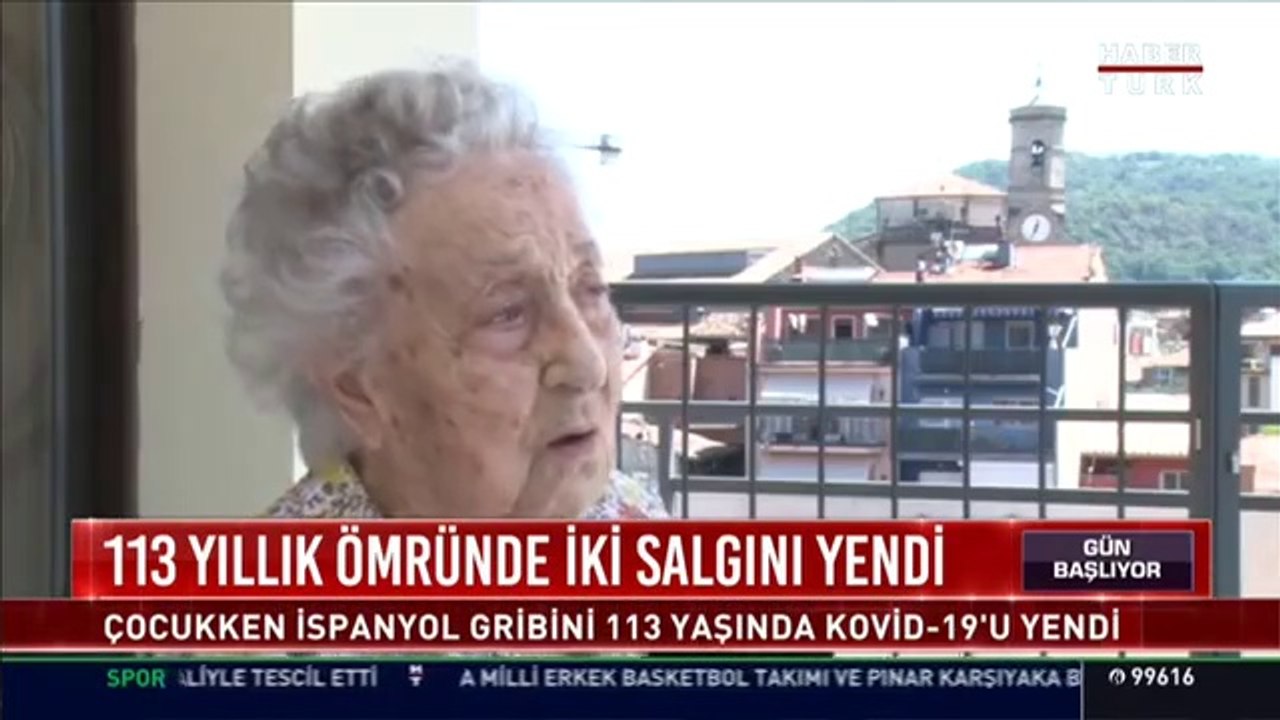 113 yaşındaki kadın Koronavirüsü meydan okudu ve yendi!