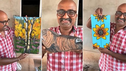 वैभव मांगलेने Share केले त्यांचे काही पेन्टिंग्स