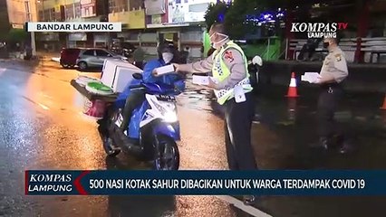 500 Nasi Kotak Sahur Dibagikan Untuk Warga Terdampak Covid-19