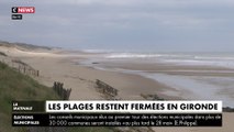 Les plages restent encore fermées en Gironde