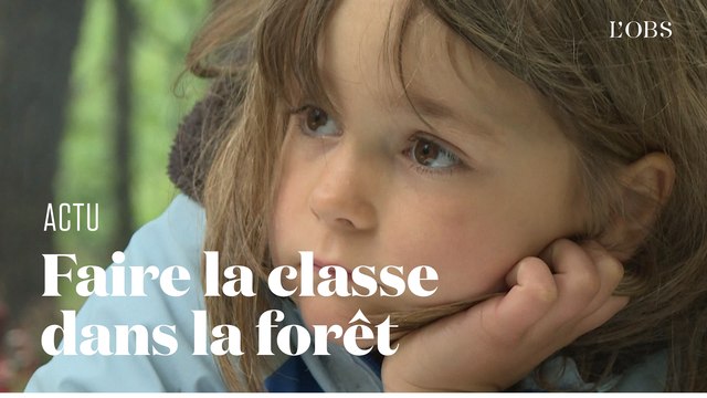 Faute d'école ouverte, ces parents d'élèves font classe dans les bois