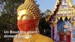 En Thaïlande, un Bouddha géant masqué pour promouvoir le port du masque