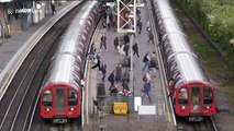 Tube station busy as Londoners head back to work after UK COVID-19 lockdown eased