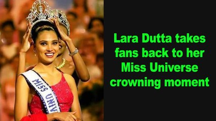 Lara Dutta takes fans back to her Miss Universe crowning moment