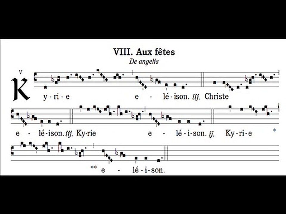 Kyrie Missa VIII De Angelis