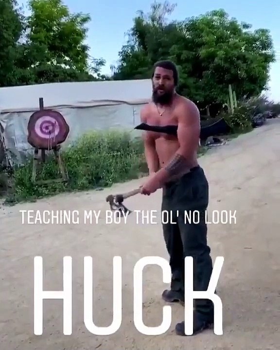 Jason Momoa nouvel ambassadeur de choix pour le lancer de hache