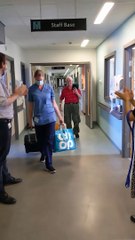 Coronavirus survivor Brian Herd leaves hospital to applause