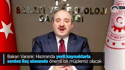 'Haziranda yerli kaynaklarla sentez ilaç alanında önemli bir müjdemiz olacak'