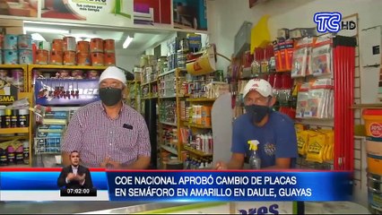 Download Video: COE Nacional aprobó cambio de placas cuando un cantón pase al semáforo en amarillo como en Daule