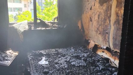 침대 위에서 사진 태우다 불...인명 피해 없어 / YTN