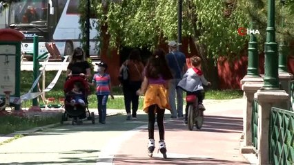 Çocuklar 4 saatlik iznin keyfini çıkardı