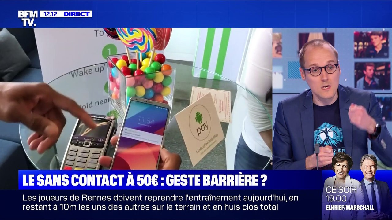 Le sans contact à 50 euros: geste barrière ? - 13/05