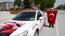 Milli Dayanışma Kampanyası'na destek için Türkiye turuna çıkan Özavcı Kütahya'da