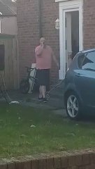 Watch as Russell Avenue resident serenades his neighbours