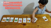 Brainbox toddler from England can identify 50 flags of the world
