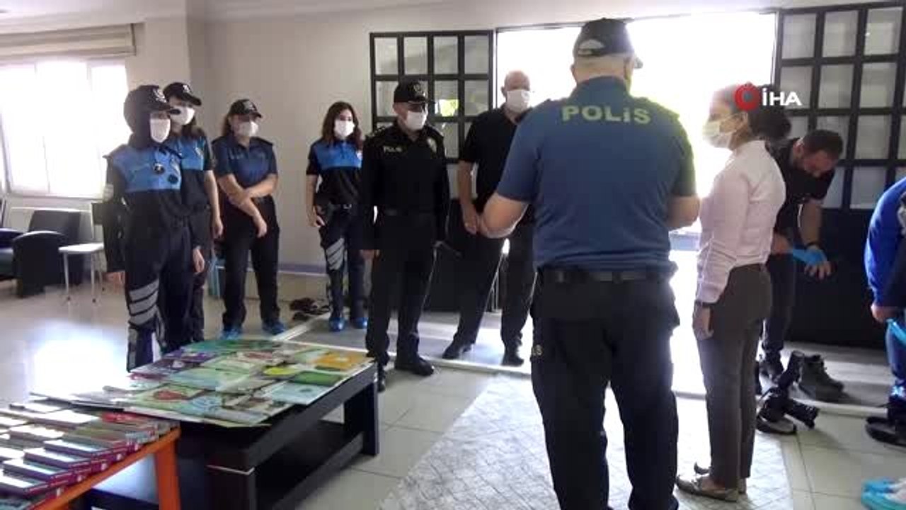 Özel eğitim alan çocuk polis olmayı çok istedi, polis ağabey ve ablaları da kırmadı