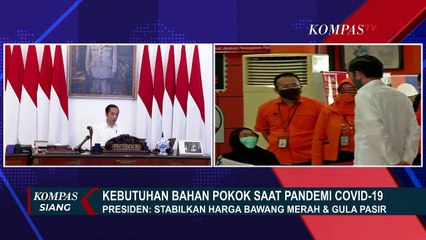 Jokowi: Stabilkan Harga Bawang Merah dan Gula Pasir