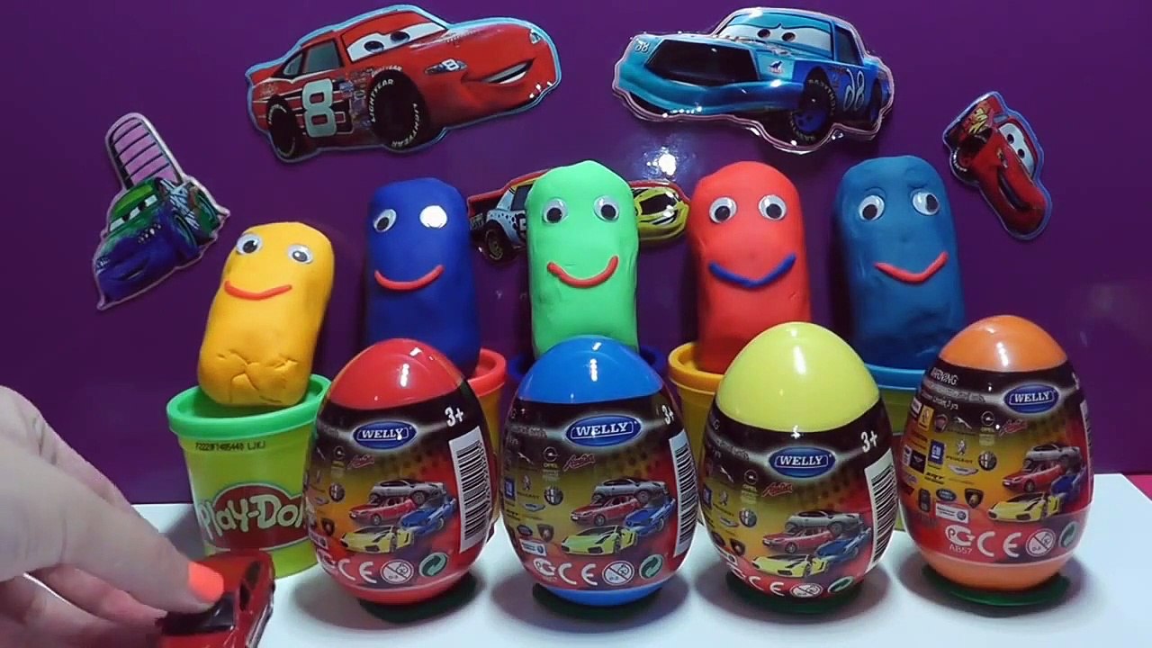 Play doh surprise egg car ambulance and police