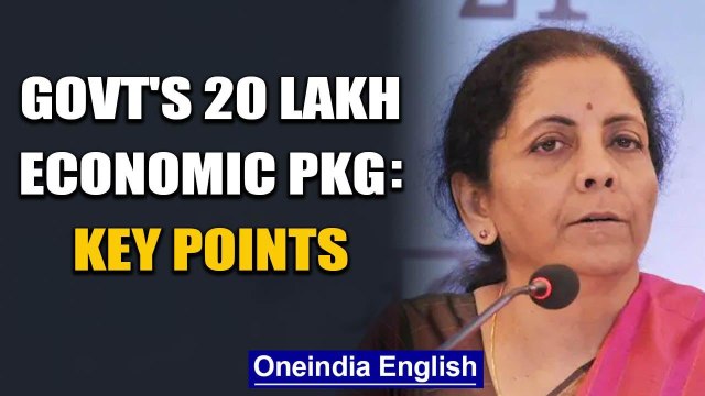 Nirmala Sitharaman announces measures to boost economy: Govt's 20 Lakh economic package | Oneindia