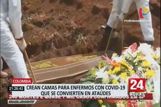 Colombia: crean camas para enfermos con COVID-19 que se convierten en ataúdes
