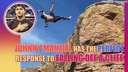 Johnny Manziel has perfect response to falling off a cliff