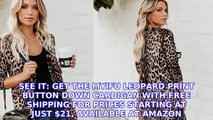 Amazon Reviewers Say This Leopard Print Sweater Is the 'Best Cardi Yet'