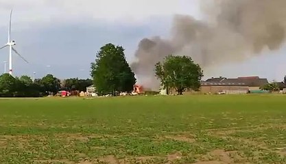 Un incendie s'est déclaré dans une exploitation agricole à Villers-le-Bouillet