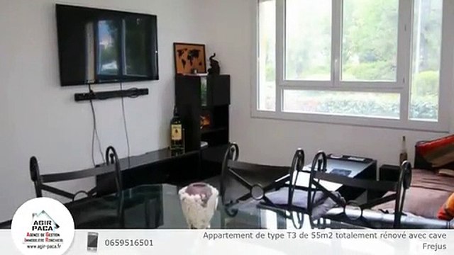 Appartement de type T3 de 55m2 totalement rénové avec cave