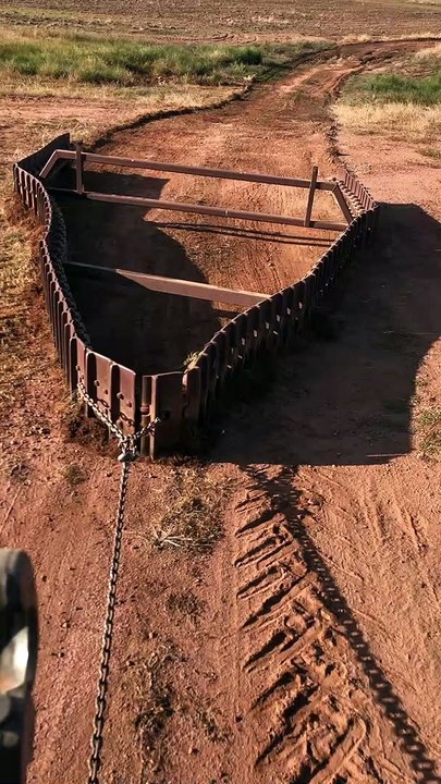 Grading Road in the Australian Outback