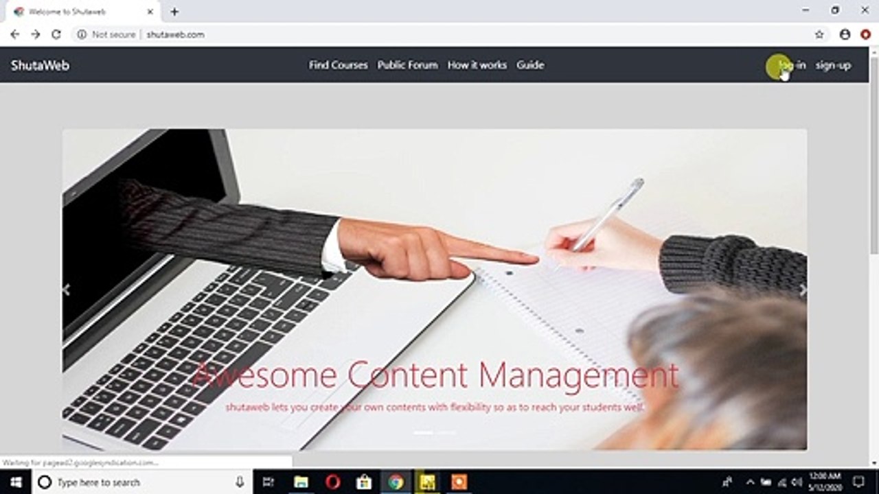how to join courses in shutaweb.com