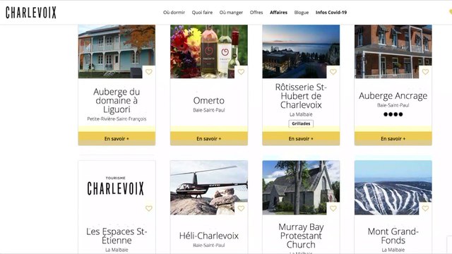 Tourisme Charlevoix soutien financièrement ses membres