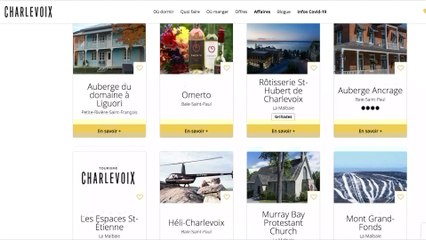 Tourisme Charlevoix soutien financièrement ses membres