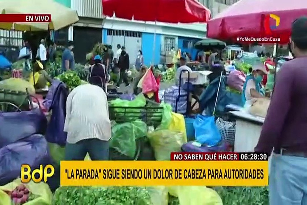 Estado de emergencia: Mercado La Parada sigue funcionando pese a restricciones