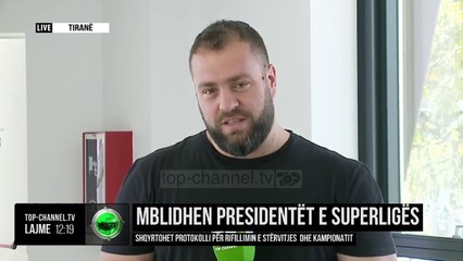 Mblidhen presidentët e Superligës/ Shqyrtohet protokolli për rifillimin e stërvitjes dhe kampionatit