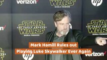 Mark Hamill Leaves Star Wars For Good