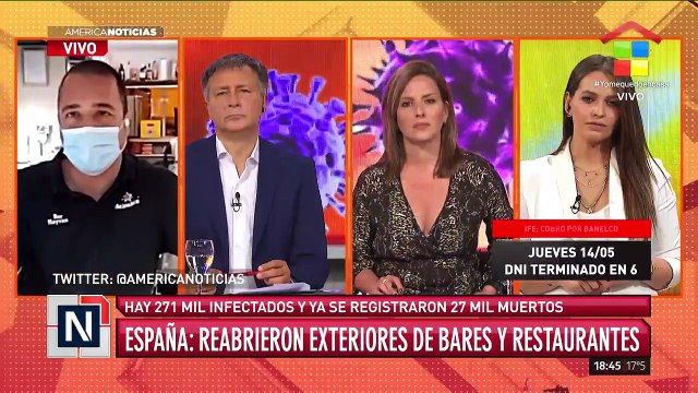 España: reabrieron exteriores de bares y restaurantes