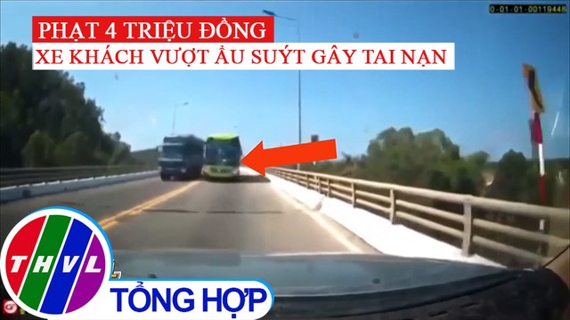 Phạt 4 triệu đồng tài xế xe khách vượt ẩu suýt gây tai nạn tại Quảng Ngãi