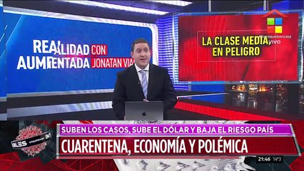 Suben los casos, sube el dólar y baja el riesgo país