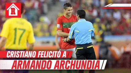 Cristiano Ronaldo, uno de los jugadores que felicitó a Armando Archundia por su trabajo