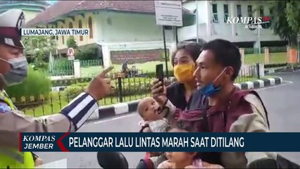 Pelanggar Lalu Lintas Marah-marah Saat Ditilang Polisi