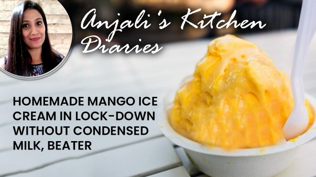 Homemade Mango Ice Cream In Lockdown Without Condensed Milk And Beater | Boldsky Kannada