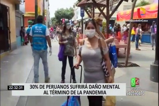 Según los expertos el 30% de los peruanos sufrirá daño mental al término de la pandemia