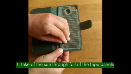 Attache your Fairphone3 (without protective edge) to the flip case