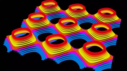 Blender animation of contours of a time varying function.
