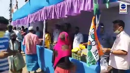 ANM News - Free vegetables were distributed by TMC Rajya Sabha MP